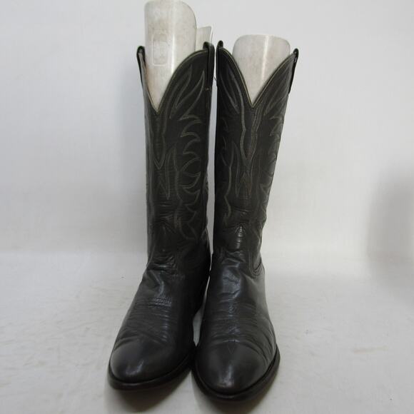 NOCONA Mens Size 9.5 E Gray Leather Cowboy Western Boots main image 5